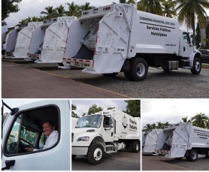 Entregan 4 nuevos camiones para la recolección de la basura