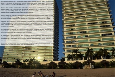 Entre acusaciones y pleitos, dueños de Torres Península obtienen concesión y construirán su propio club de playa