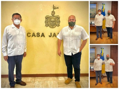 Alfaro y Luis Michel se reúnen en casa Jalisco; hacer de PV  el primer destino turístico del país, el compromiso