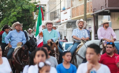 Con tradicional cabalgata, inician festejos patronales del Pitillal